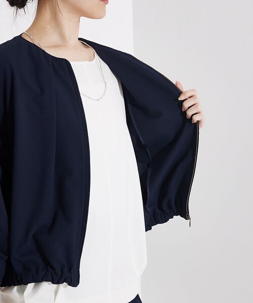 フランシュリッペ フリル ナイロン100% しんなりパッカブルゾン M ネイビー 25STN02_d-navy_1200x1200.jpg?v