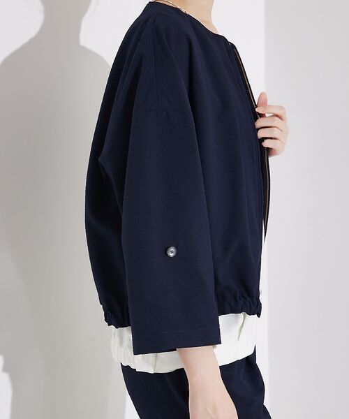 qualite / カリテ ブルゾン | 【接触冷感&吸水速乾&UV】シアサッカーブルゾン /セットアップ対応 | 詳細17