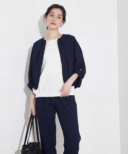 qualite / カリテ ブルゾン | 【接触冷感&吸水速乾&UV】シアサッカーブルゾン /セットアップ対応 | 詳細7