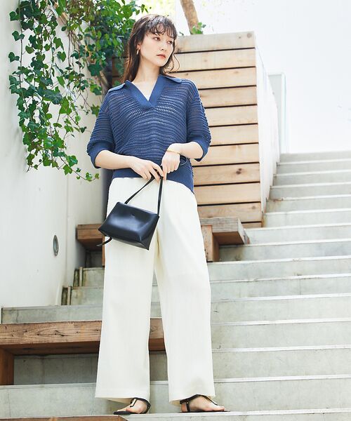 qualite / カリテ ニット・セーター | ガーターポロ襟ニット | 詳細9