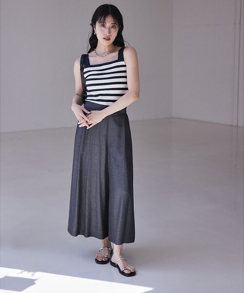 qualite / カリテ キャミソール・チューブトップ | 【セットアップ対応】接触冷感/レーヨンストレッチニットノースリーブ | 詳細11