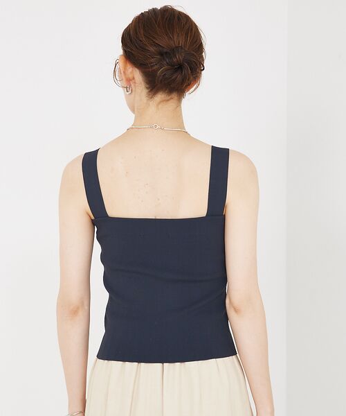 qualite / カリテ キャミソール・チューブトップ | 【セットアップ対応】接触冷感/レーヨンストレッチニットノースリーブ | 詳細5
