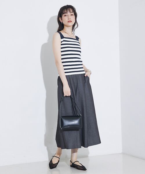 qualite / カリテ キャミソール・チューブトップ | 【セットアップ対応】接触冷感/レーヨンストレッチニットノースリーブ | 詳細16