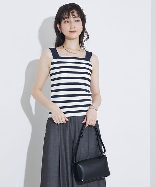 qualite / カリテ キャミソール・チューブトップ | 【セットアップ対応】接触冷感/レーヨンストレッチニットノースリーブ | 詳細17