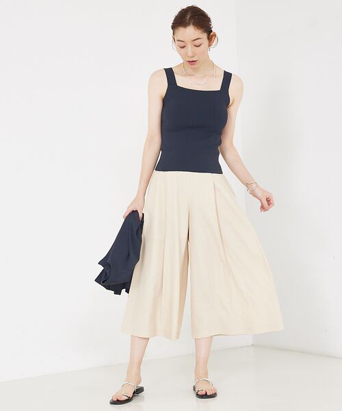 qualite / カリテ キャミソール・チューブトップ | 【セットアップ対応】接触冷感/レーヨンストレッチニットノースリーブ | 詳細26