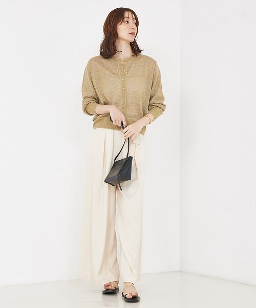 qualite / カリテ カーディガン・ボレロ | 【夏の羽織りにおすすめ】ラメハイゲージニットカーデ | 詳細16