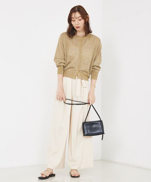 qualite / カリテ カーディガン・ボレロ | 【夏の羽織りにおすすめ】ラメハイゲージニットカーデ | 詳細17