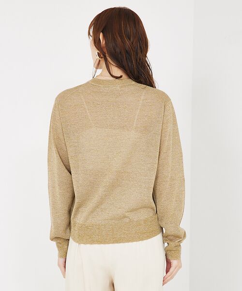 qualite / カリテ カーディガン・ボレロ | 【夏の羽織りにおすすめ】ラメハイゲージニットカーデ | 詳細9