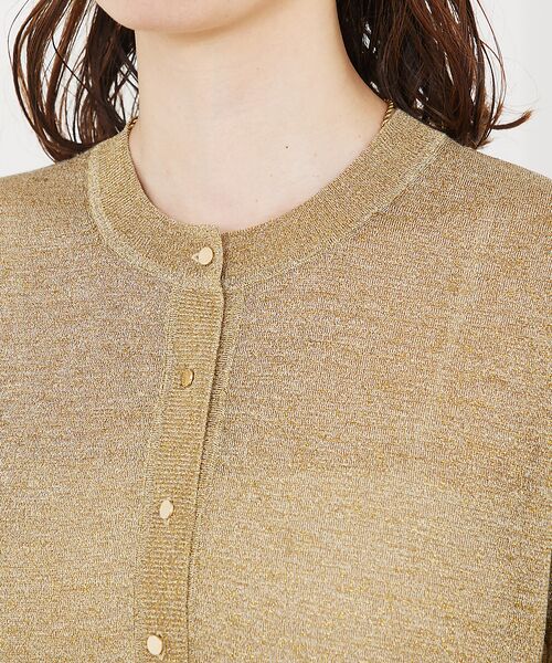 qualite / カリテ カーディガン・ボレロ | 【夏の羽織りにおすすめ】ラメハイゲージニットカーデ | 詳細10