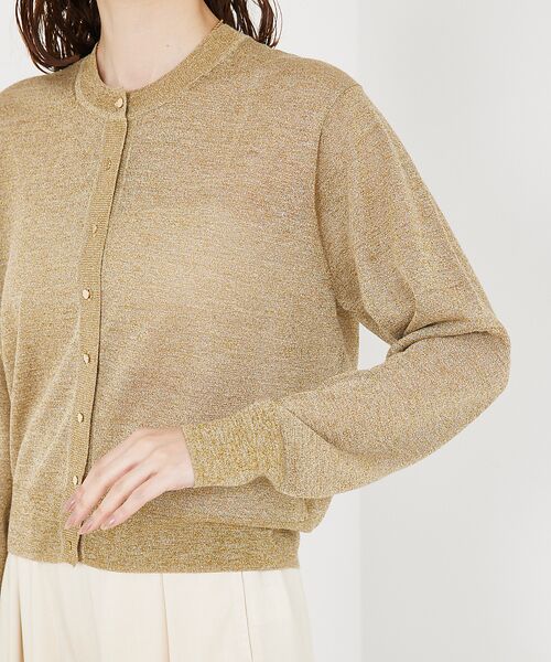 qualite / カリテ カーディガン・ボレロ | 【夏の羽織りにおすすめ】ラメハイゲージニットカーデ | 詳細11