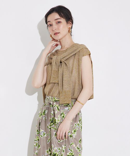 qualite / カリテ カーディガン・ボレロ | 【夏の羽織りにおすすめ】ラメハイゲージニットカーデ | 詳細14