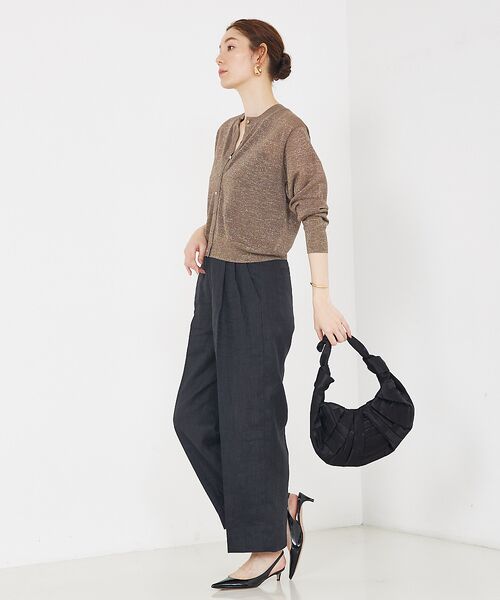 qualite / カリテ カーディガン・ボレロ | 【夏の羽織りにおすすめ】ラメハイゲージニットカーデ | 詳細21