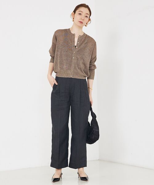 qualite / カリテ カーディガン・ボレロ | 【夏の羽織りにおすすめ】ラメハイゲージニットカーデ | 詳細22