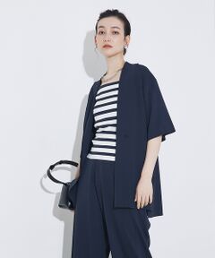 qualite / カリテ テーラードジャケット | 【セットアップ対応】接触冷感/レーヨンナイロンニットジャケット