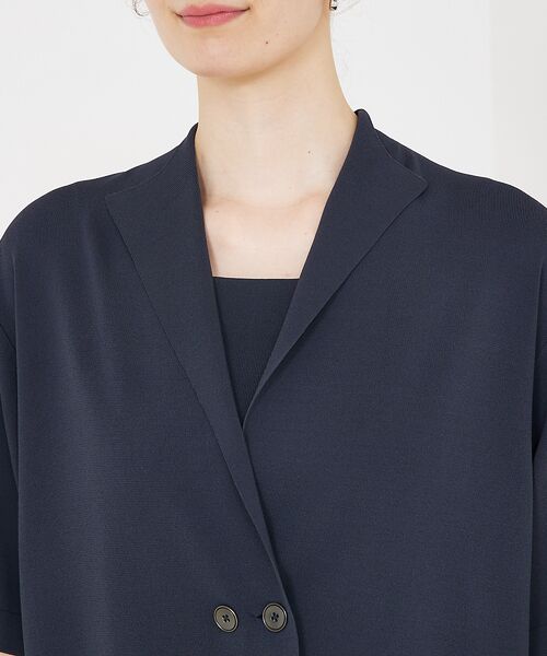 qualite / カリテ テーラードジャケット | 【セットアップ対応】接触冷感/レーヨンナイロンニットジャケット | 詳細10
