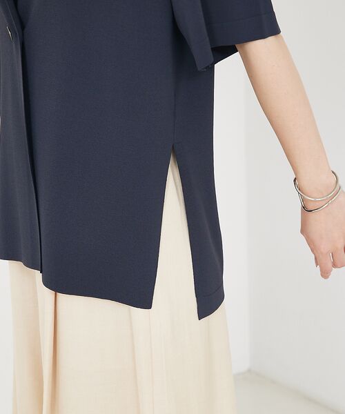 qualite / カリテ テーラードジャケット | 【セットアップ対応】接触冷感/レーヨンナイロンニットジャケット | 詳細12