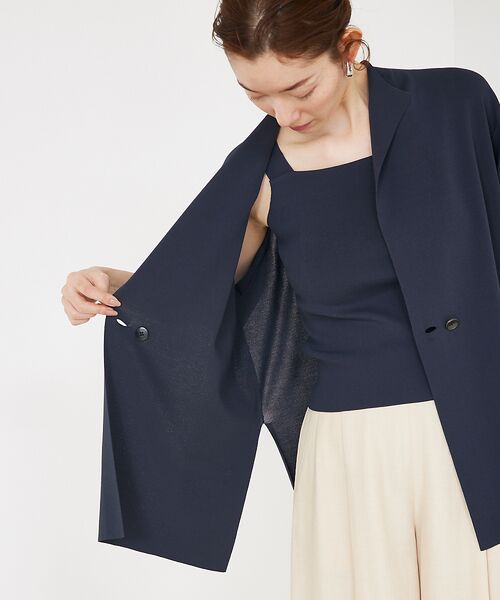 qualite / カリテ テーラードジャケット | 【セットアップ対応】接触冷感/レーヨンナイロンニットジャケット | 詳細14