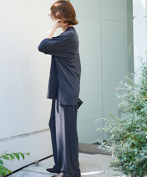 qualite / カリテ テーラードジャケット | 【セットアップ対応】接触冷感/レーヨンナイロンニットジャケット | 詳細2