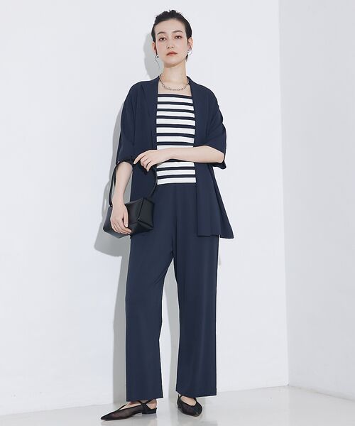 qualite / カリテ テーラードジャケット | 【セットアップ対応】接触冷感/レーヨンナイロンニットジャケット | 詳細7