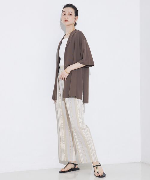 qualite / カリテ テーラードジャケット | 【セットアップ対応】接触冷感/レーヨンナイロンニットジャケット | 詳細24