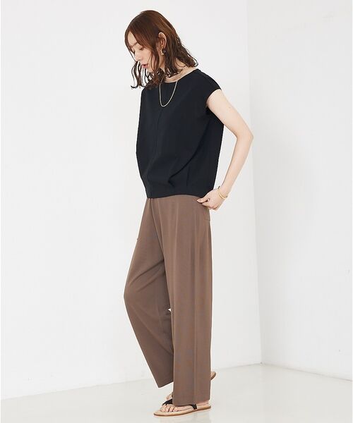 qualite / カリテ パンツ | 【セットアップ対応】接触冷感/レーヨンストレッチニットパンツ | 詳細20