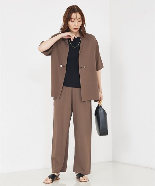 qualite / カリテ パンツ | 【セットアップ対応】接触冷感/レーヨンストレッチニットパンツ | 詳細21