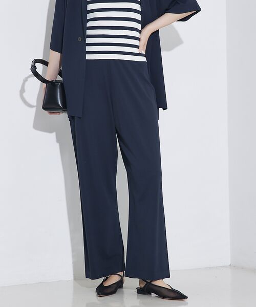 qualite/カリテ レーヨンストレッチニットパンツ【予約】 チャコールグレー 38 qualite/カリテ レーヨンストレッチニットパンツ【予約】 チャコールグレー 38