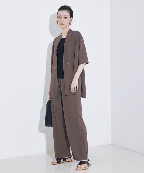 qualite / カリテ パンツ | 【セットアップ対応】接触冷感/レーヨンストレッチニットパンツ | 詳細16