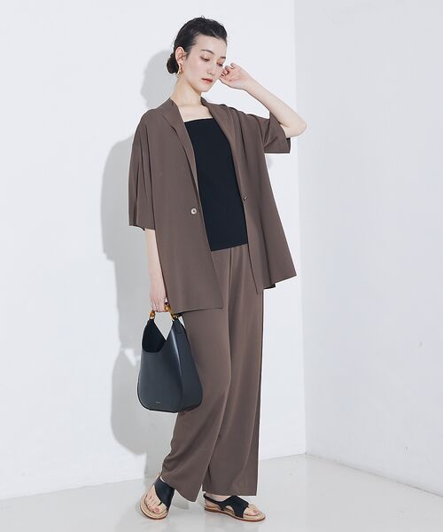 qualite / カリテ パンツ | 【セットアップ対応】接触冷感/レーヨンストレッチニットパンツ | 詳細17