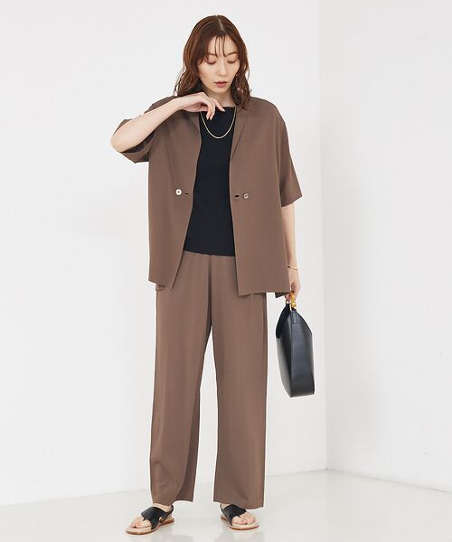 qualite / カリテ パンツ | 【セットアップ対応】接触冷感/レーヨンストレッチニットパンツ | 詳細22