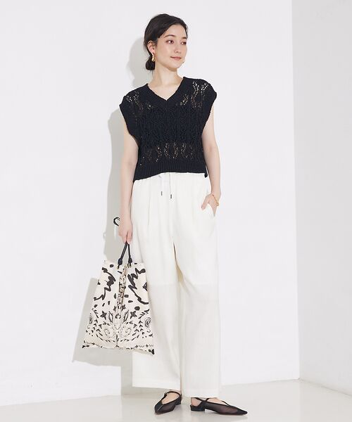 qualite / カリテ パンツ | 【セットアップ対応】リネンライクワイドイージーパンツ | 詳細6