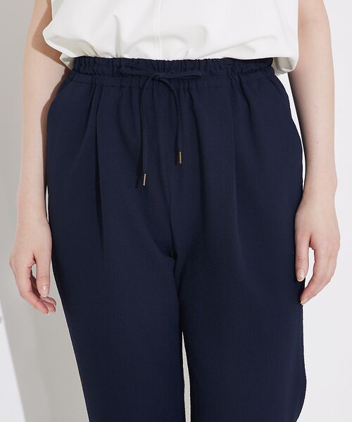 qualite / カリテ パンツ | 【接触冷感＆吸水速乾＆UV】シアサッカーテーパードパンツ /セットアップ対応 | 詳細12