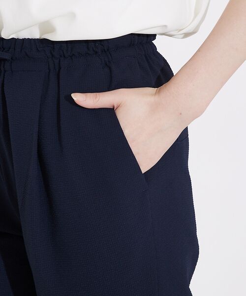 qualite / カリテ パンツ | 【接触冷感＆吸水速乾＆UV】シアサッカーテーパードパンツ /セットアップ対応 | 詳細13