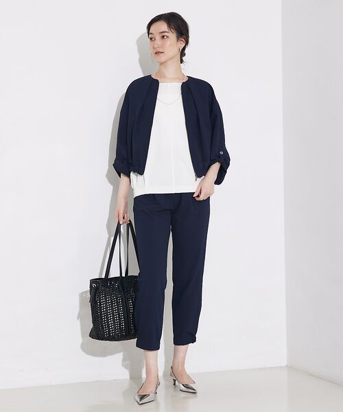 qualite / カリテ パンツ | 【接触冷感＆吸水速乾＆UV】シアサッカーテーパードパンツ /セットアップ対応 | 詳細18