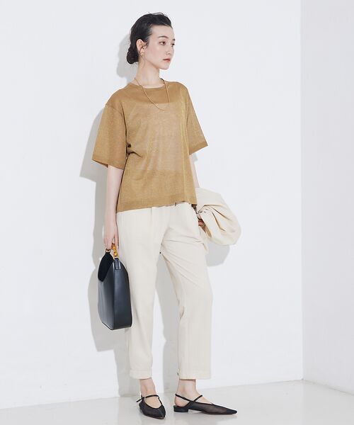 qualite / カリテ パンツ | 【接触冷感＆吸水速乾＆UV】シアサッカーテーパードパンツ /セットアップ対応 | 詳細5