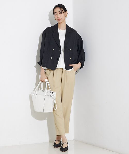 qualite / カリテ パンツ | バックサテンジョーゼットパンツ | 詳細1