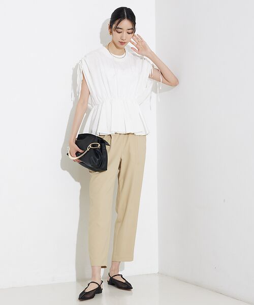 qualite / カリテ パンツ | バックサテンジョーゼットパンツ | 詳細4