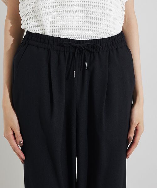 qualite / カリテ パンツ | バックサテンジョーゼットパンツ | 詳細9