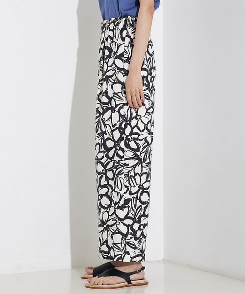qualite / カリテ パンツ | リネンライクペインティングプリントパンツ | 詳細10