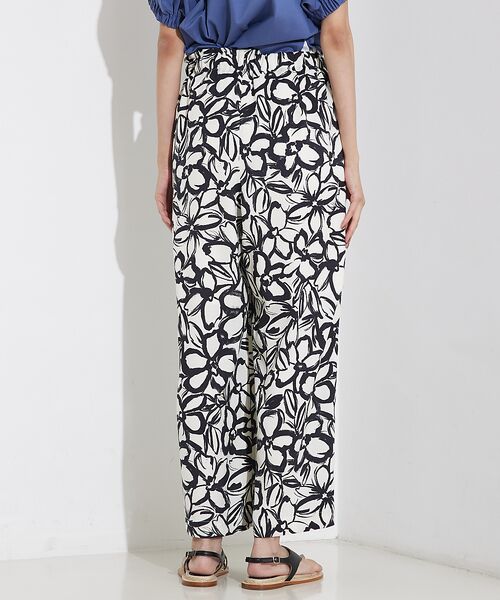qualite / カリテ パンツ | リネンライクペインティングプリントパンツ | 詳細11