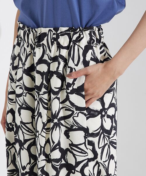 qualite / カリテ パンツ | リネンライクペインティングプリントパンツ | 詳細13