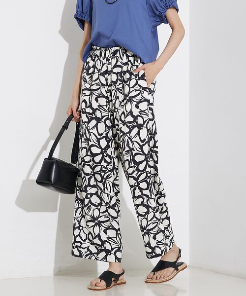 qualite / カリテ パンツ | リネンライクペインティングプリントパンツ | 詳細9