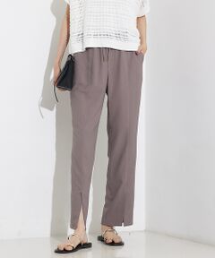 qualite / カリテ パンツ | バックサテンジョーゼットベンツパンツ