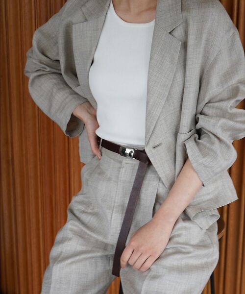 qualite / カリテ ベルト・サスペンダー | スクエアバックルロングベルト | 詳細1