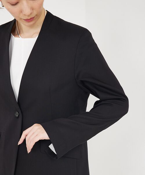 qualite / カリテ ノーカラージャケット | 【Oggi・CLASSY掲載】袖コンシールあきJK | 詳細10