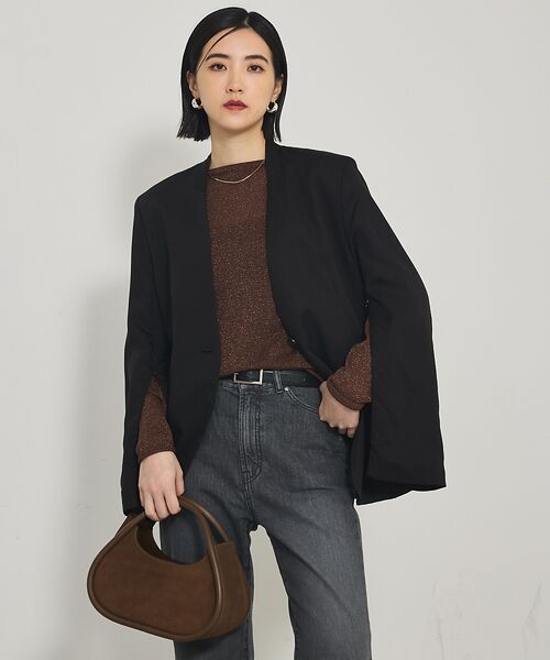 qualite / カリテ ノーカラージャケット | 【Oggi・CLASSY掲載】袖コンシールあきJK | 詳細13