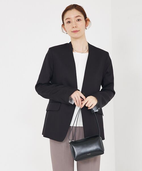 qualite / カリテ ノーカラージャケット | 【Oggi・CLASSY掲載】袖コンシールあきJK | 詳細5