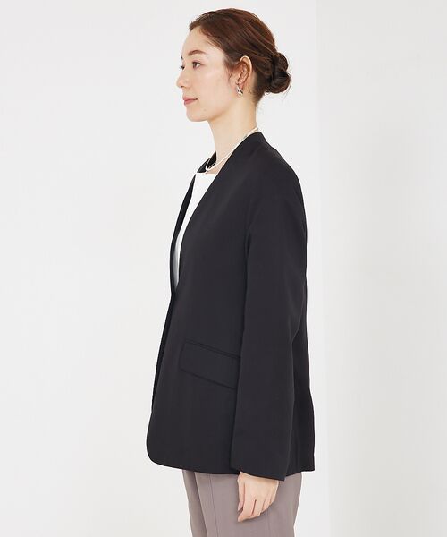 qualite / カリテ ノーカラージャケット | 【Oggi・CLASSY掲載】袖コンシールあきJK | 詳細6