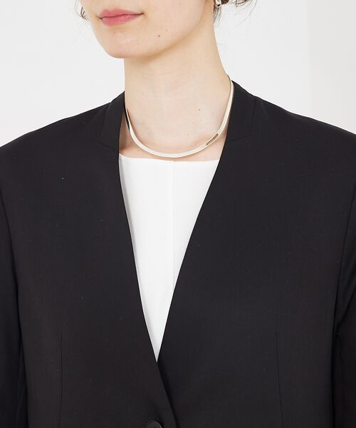 qualite / カリテ ノーカラージャケット | 【Oggi・CLASSY掲載】袖コンシールあきJK | 詳細8