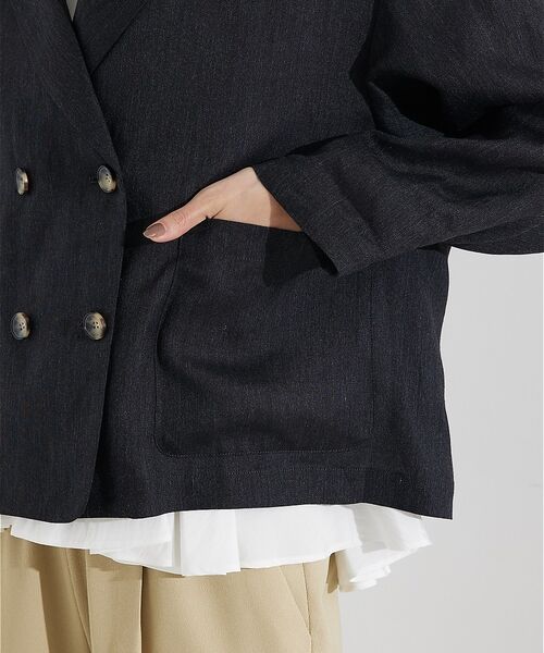 qualite / カリテ テーラードジャケット | 【セットアップ対応】ミックスカラーラミージャケット | 詳細14